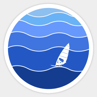Windsurfer waves Sticker